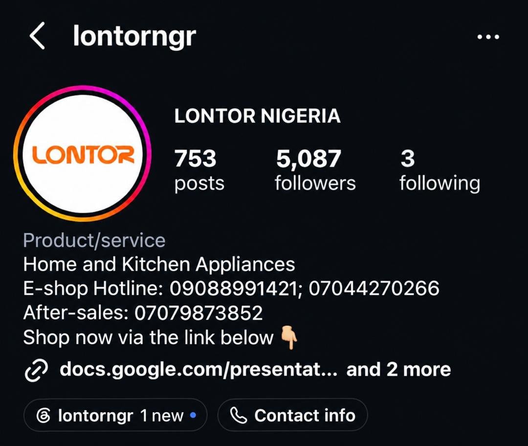 Instagram Insights screenshot showing influencer campaign performance for Lontor kitchen appliances